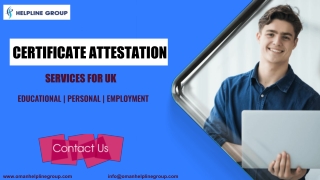 Quick UK Certificate Attestation In Oman - We attest all your documents.