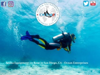 Scuba Equipment on Rent in San Diego, CA - Ocean Enterprises