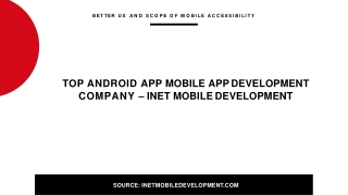 iNet Mobile Development | Mobile App Development Company Chennai