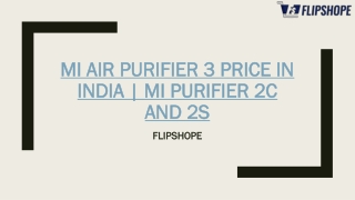 Mi Air Purifier 3 Price in India
