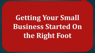 Cresthill Capital - Getting Your Small Business Started On the Right Foot