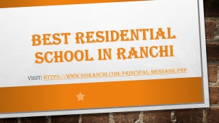 Best residential school in Ranchi