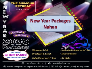 New Year party 2020 in Nahan | New Year Packages 2020 in Nahan | New Year Packages in Nahan