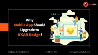 Why Mobile App Should Upgrade to UX/UI Design?