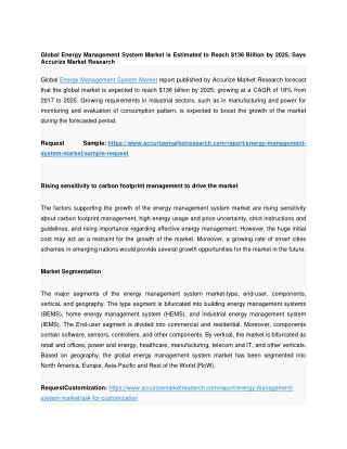 Global Energy Management System Market