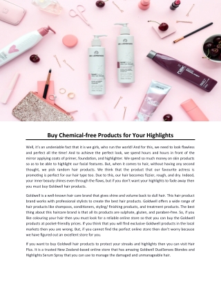 Buy Chemical-free Products for Your Highlights