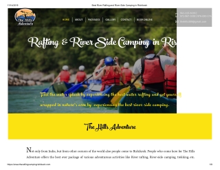 Camping River Rafting adventure in Rishikesh | HOME | The Hills Adventure