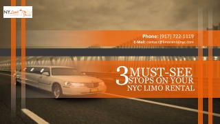 3 Must-See Stops on Your NYC Limo Rentals