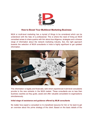 How to Boost Your Multilevel Marketing Business