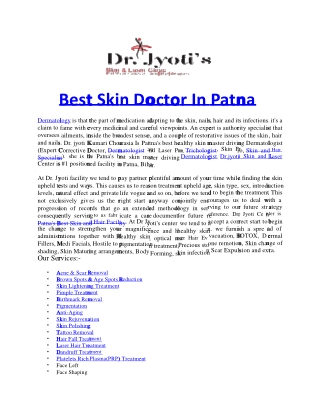 best skin doctor in patna
