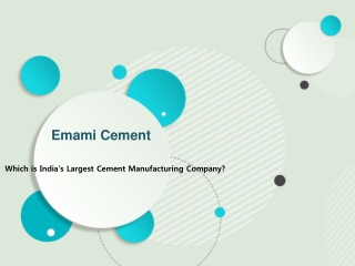 Which is India's Largest Cement Manufacturing Company