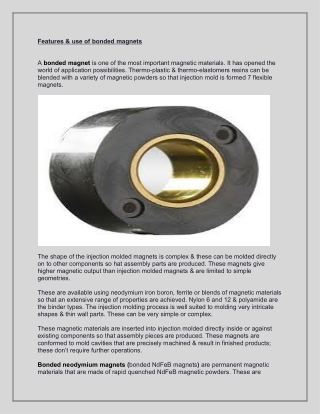 Bonded magnets available in China