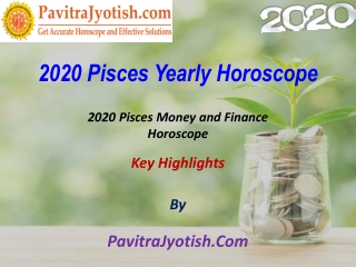 2020 Pisces Money and Finance Horoscope