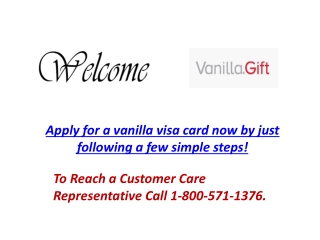 Vanilla visa