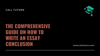 The comprehensive guide on how to write an essay conclusion