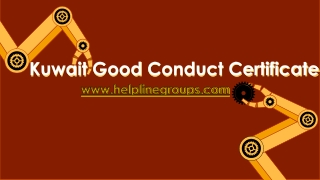 Kuwait Good Conduct Certificate