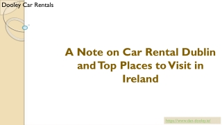 A Note on Car Rental Dublin Airport Service