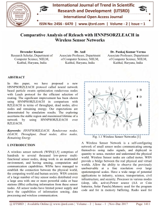 Comparative Analysis of Rzleach with HNNPSORZLEACH in Wireless Sensor Networks