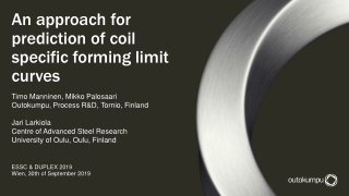 An approach for prediction of coil specific forming limit curves
