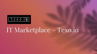 IT Marketplace – Texo.io