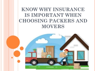 Assured your insurance before hiring Packers and Movers in Chandigarh