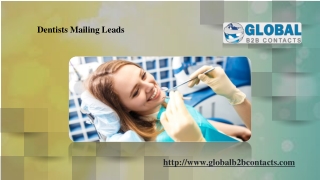 Dentists Mailing Leads
