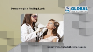 Dermatologist’s Mailing Leads