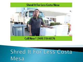 Mobile Shredding Services