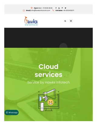 Cloud Computing Services Provider Company in New Delhi - Hawks Infotech