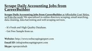 Scrape Daily Accounting Jobs from CareerBuilder