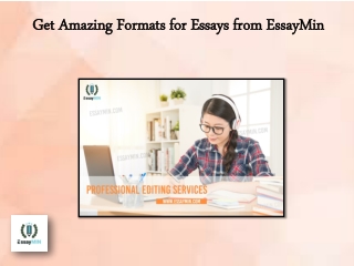 EssayMin Offers Profesional Formats for Essays