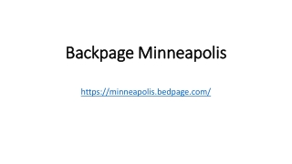 Backpage Minneapolis