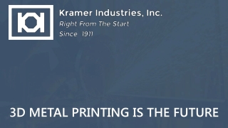 3D Metal Printing is the Future