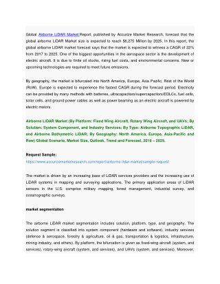 Global Airborne LiDAR Market