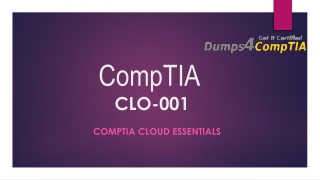 CompTIA CLO-001 Question Answers