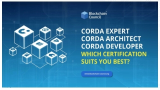 Corda Expert | Corda Architect | Corda Developer - Which certification suits you best?