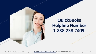 QuickBooks Helpline Number 1-888-238-7409