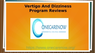 Vertigo And Dizziness Program Reviews