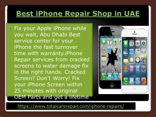 Excellent iPhone Repair Shop in UAE