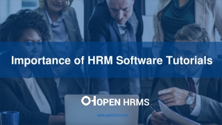 Importance of HRM Software Tutorials