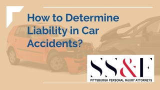 How to Determine Liability in Car Accidents?