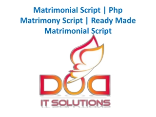 Matrimonial Script‎ | Php Matrimony Script‎ | Ready Made Matrimonial Script‎