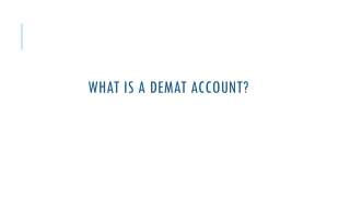 What Is A Demat Account?