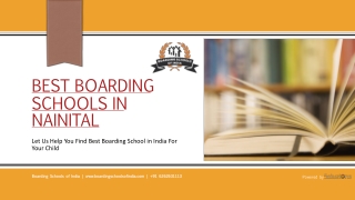 Boarding Schools in Nainital(CBSE/Co-Ed)