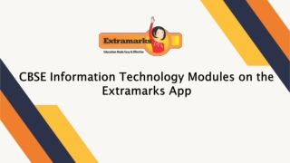 CBSE Computer Science Study Material on the Extramarks App