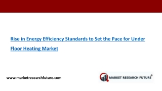 Under Floor Heating Market Research Report - Forecast To 2027