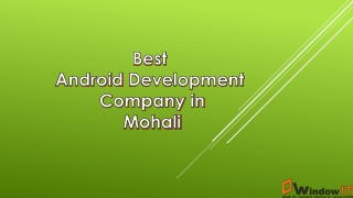 Best Android Development Company in Chandigarh