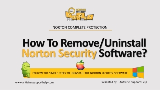 How to Unistall Norton Security From Windows Mac Android and Iphone