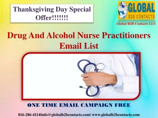 Drug And Alcohol Nurse Practitioners Email List