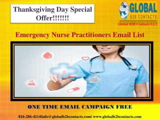 Emergency Nurse Practitioners Email List